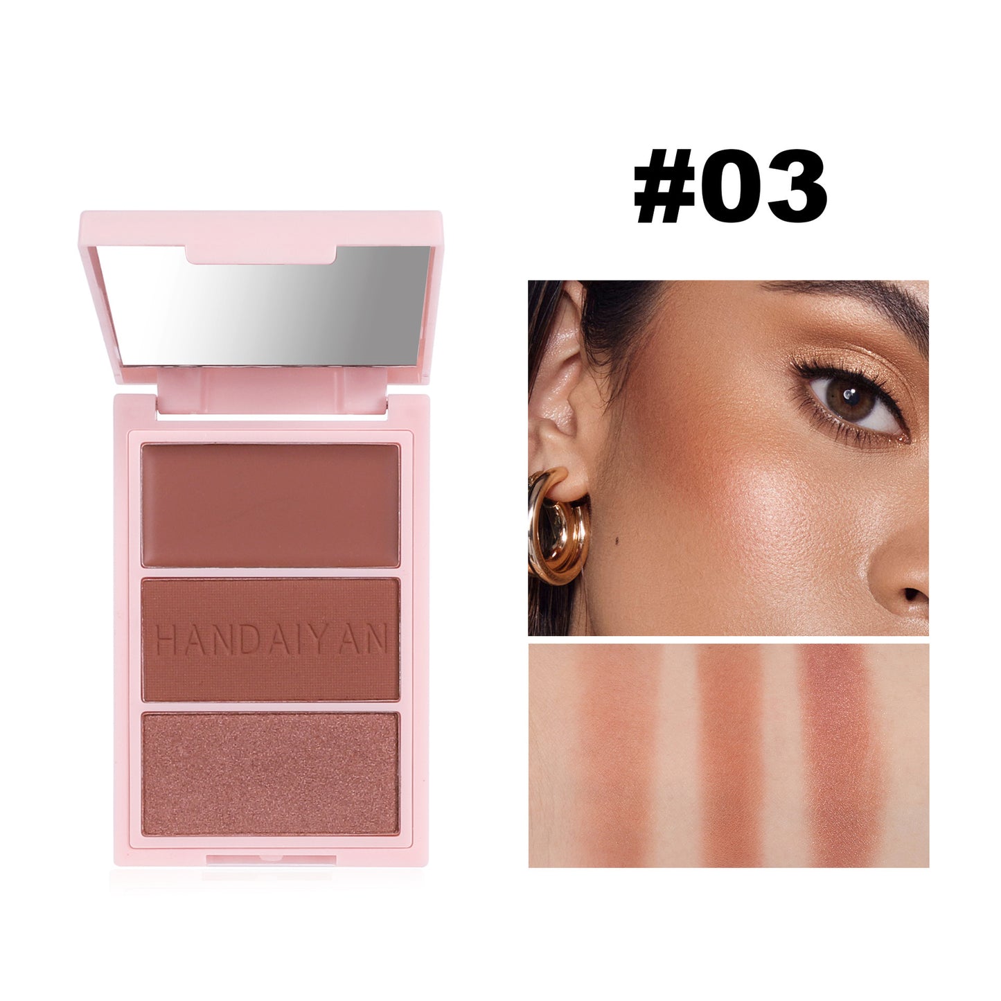 Compact Highlight Brighten Face Blusher