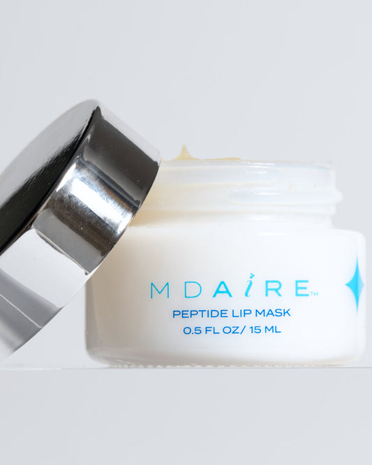 MDAiRE Peptide Lip Mask packaging on a white background